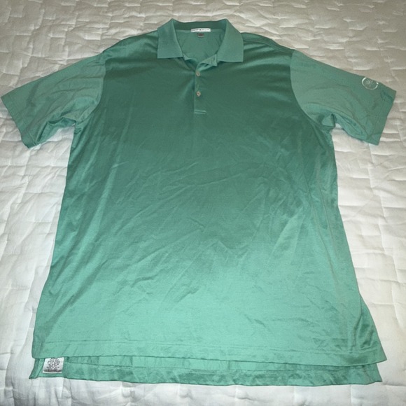 Peter Millar Limited Edition Waste Management Phoenix Open Polo Mens XL Green